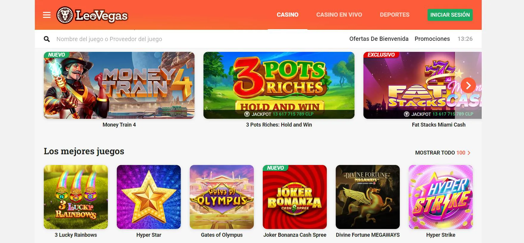 Casino online LeoVegas con soporte para transferencias bancarias Casino en línea LeoVegas