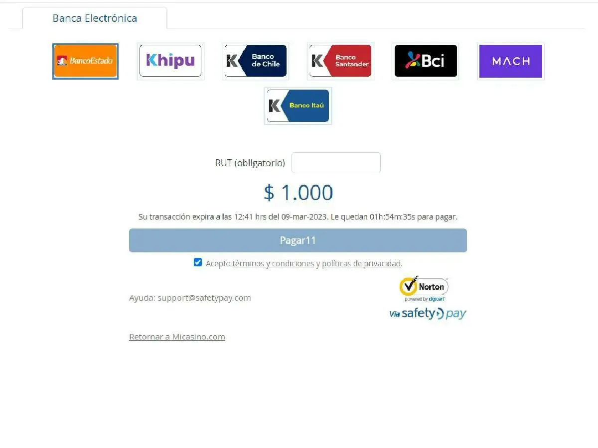 Transferencia bancaria al casino Transferencia bancaria al casino